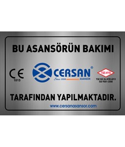 bu asansörün bakımı yapılmıştır etiketi, bu asansörün bakımı yapılmıştır etiketi