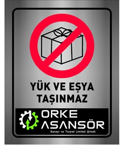 yük ve eşya taşınmaz etiketi, yük ve eşya taşınmaz etiketi