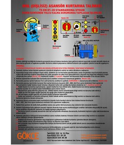mrl asansör kurtarma talimatı, mrl asansör kurtarma talimatı