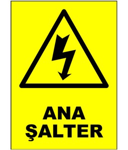 ana şalter etiketi, ana şalter etiketi