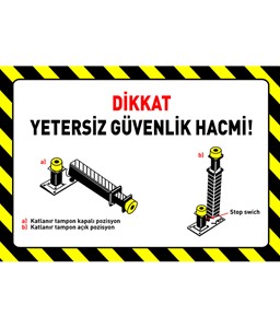 dikkat yetersiz güvenlik hacmi, dikkat yetersiz güvenlik hacmi