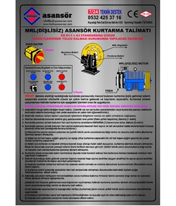 mrl asansör kurtarma talimatı, mrl asansör kurtarma talimatı